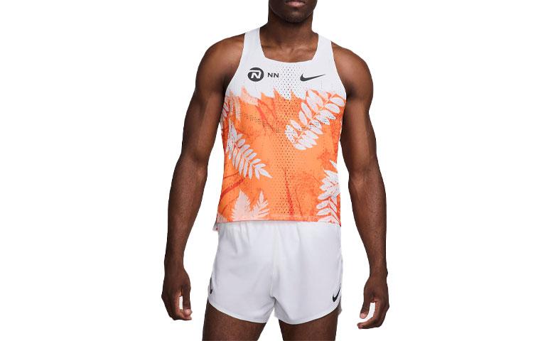 Nike Dri Fit Running Tank Top Men s Orange FQ1363-803 XL