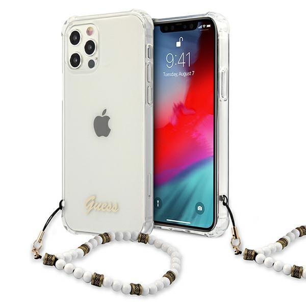 Guess Guhcp12Mkpswh Iphone 12/12 Pro 6,1 Transparent Hardcase White Pearl