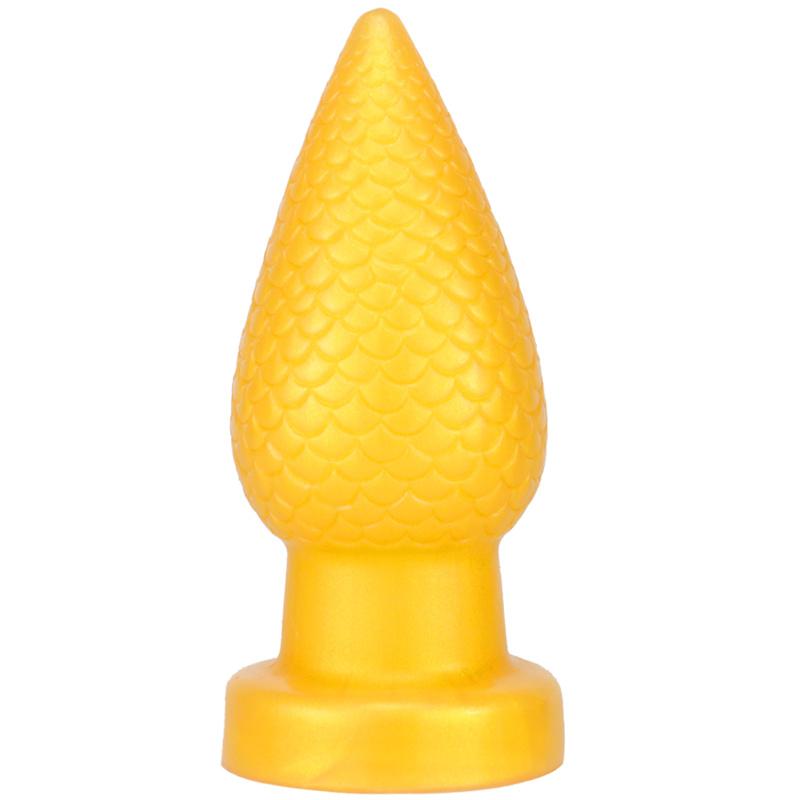 Golden Pine Cone Butt Plug Masturbation Stick Backyard Butt Plug Sex Toys Backyard Big Butt Plug