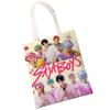 Cartoon Anime Boys And Girls Canvas Bag Shaka Men's Group Hunting Peripheral Double-sided Color Printing Shoulder Bag
