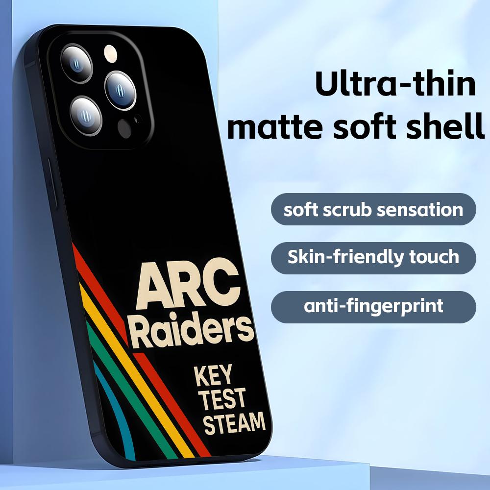 GORĄCA GRA ARC Raiders   Etui na telefon do iPhone17 16 16e 15 14 13 12 11 Plus Mini Pro Max Miękkie czarne Odporne na wstrząsy Pokrowiec
