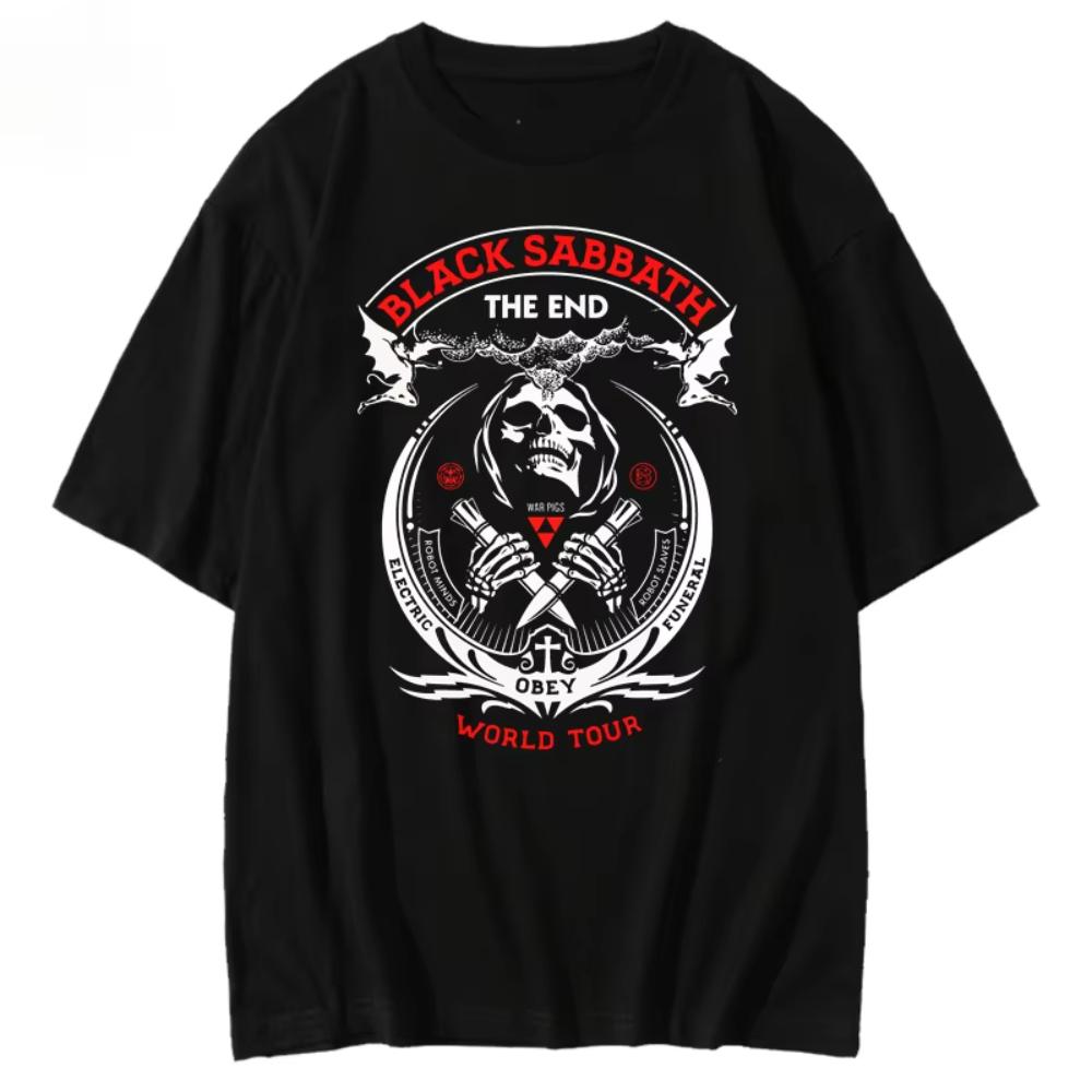 2025 Sommer Herren Kurzarm Extrem Berühmt BLACK SABBATH Band T-Shirt Britischer Rock Black Sabbath Europäischer und Amerikanischer Trend