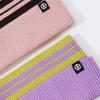 Kids Knitted Headband Wide Edge Elastic Ear Protection Warm Striped Contrast Design Ponytail Opening Headband