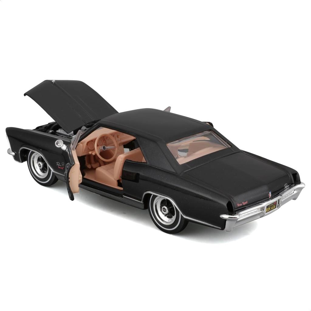 Maisto Scale Diecast Model of a 1965 Buick Riviera in Black 1/26 (31214 BK)