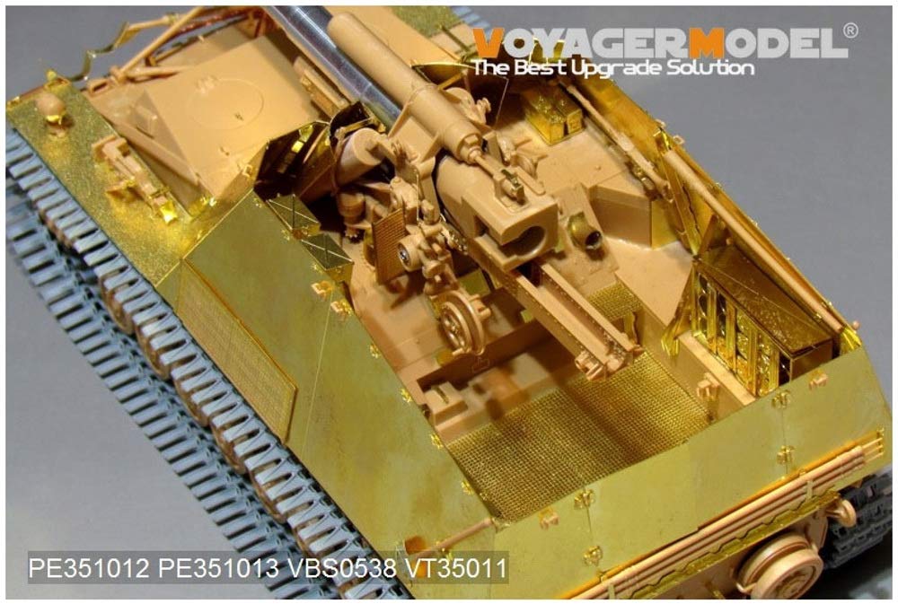 Voyager Model Scale World War II German Army Hummel Late Production Basic Set Tamiya Plastic Model Parts PE351012 1/35 Sd.Kfz.165 (for 35367)