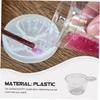 HEALLILY 100 Pieces Epoxy Mixing Cups Plastic Clear Measuring Cups for Resin Epoxy Paint DIY Disposable Mixing and Stirring Cups 40ml