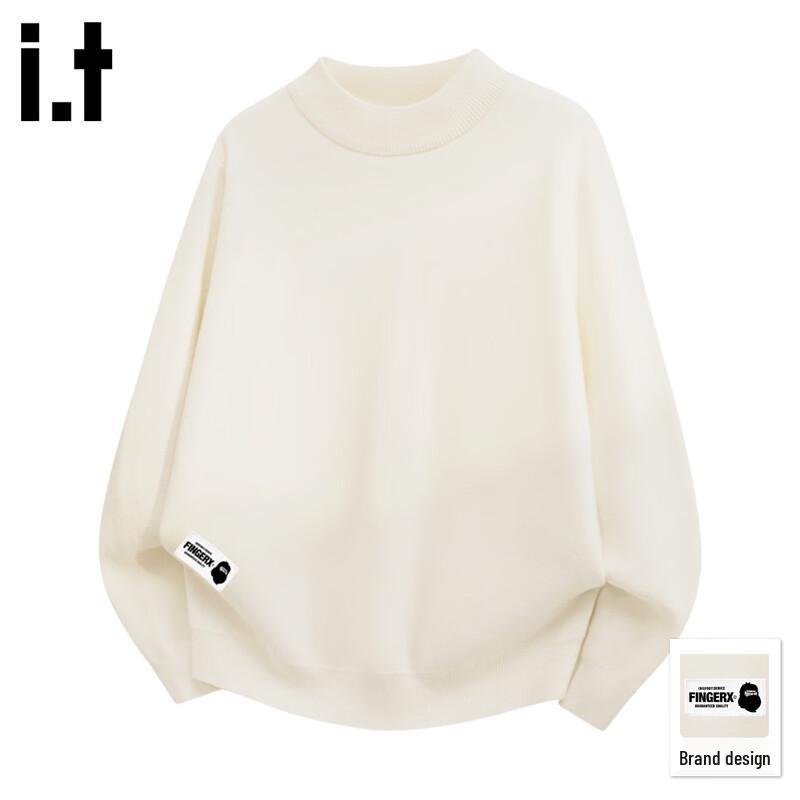 Fingercroxx IT Unisex Half-Turtleneck Plush Knit Sweater