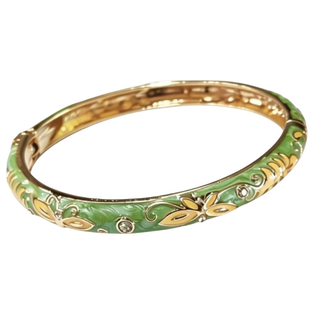 Colorful Vintage Cloisonne Bangle Enamel Women's Hand Bracelet Stacking Wear