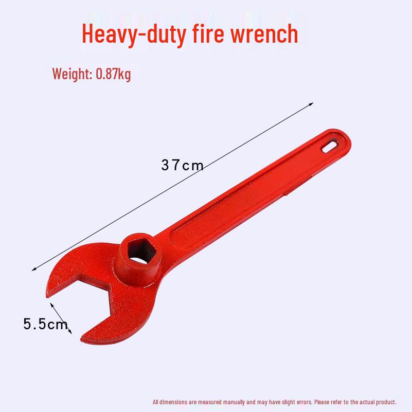 Powder-Coated Cast Iron Fire Hydrant Wrench with Strong Magnetic Tip