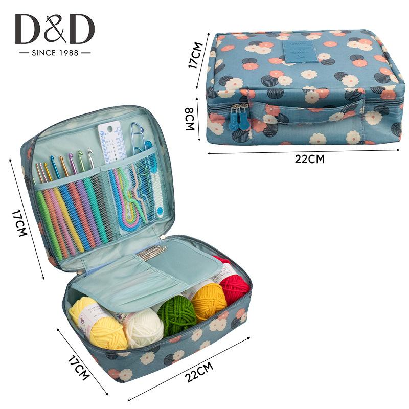 DIY Handgefertigtes Wollstrickwerkzeug Doppelseitiger Häkelnadel-Materialpackung Häkelzubehör-Set