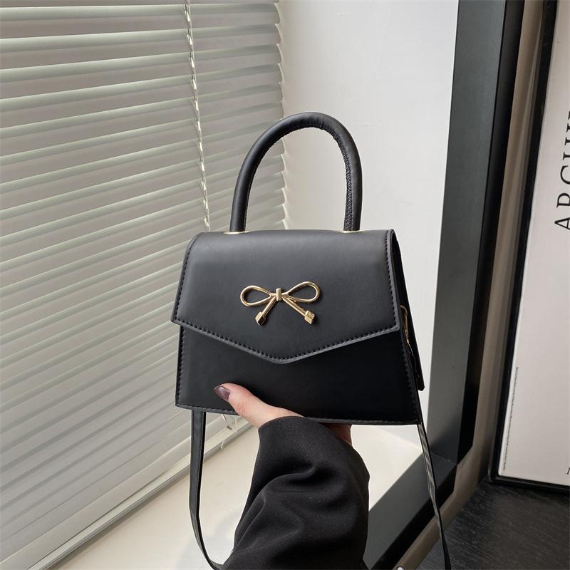 Bow square bag women's foreign versatile handbag 2025 new texture shoulder messenger bag women's bag wholesale