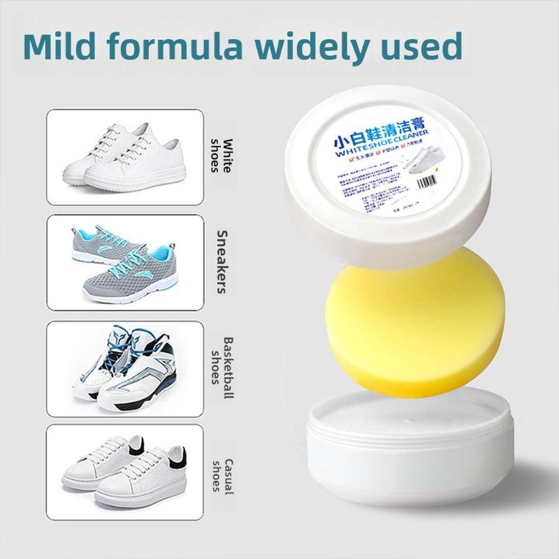 Limpador de Sapatos Branco, Limpador de Sapatos Sem Lavagem, Creme de Limpeza, Amarelamento, Clareador e Creme para Remoção de Manchas