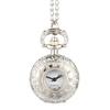 Fashion Vintage  Alloy  Number Dual Time Display Clock Necklace Chain Watches Birthday Gifts