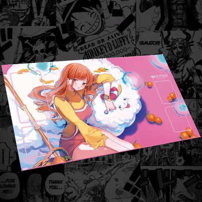 One Piece Opcg Nami Luffy Card Battle Mat Opcg Shanks Single Player Board Game Card Battle Card Pad Gift Toys