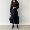 Raně Podzimní Elegantní Dámské Dlouhé Maxi Šaty s Vysokým Pasem a Sklady Pohodlné Lehké Vysoká Rozpoznatelnost Elegantní s Lichotivým Chic Šaty