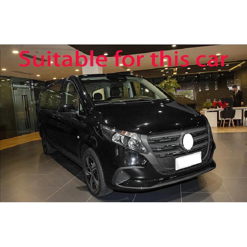 For Mercedes-Benz Vito V-Class 2024 2025 Carbon fiber style Inner Door Handle Cover Catch Bowl Trim ert Bezel Frame Garnish