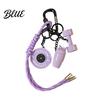 Fitness Enthusiast Keychain Weightlifting Equipment Charm with Keyring Weight Plate