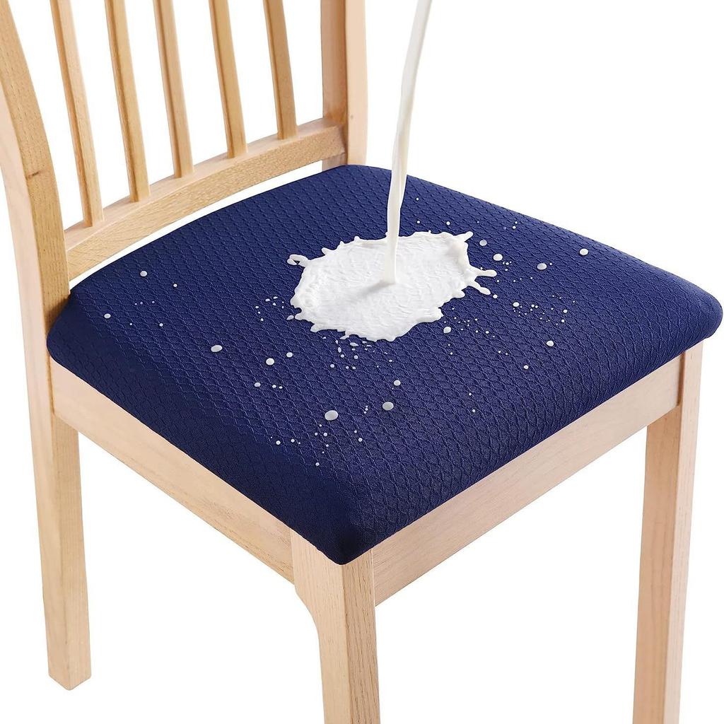 Universelle wasserdichte Sitzbezüge mit Kreuzjacquard-Muster für Stühle zu Hause, im Hotel und im Restaurant