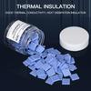 100PCS Heat Conducting Thermal Pad Fast Heat Dissipation 12x12x1.5mm Conductive Silicone Pad Thermal Pads for GPU CPU Repair