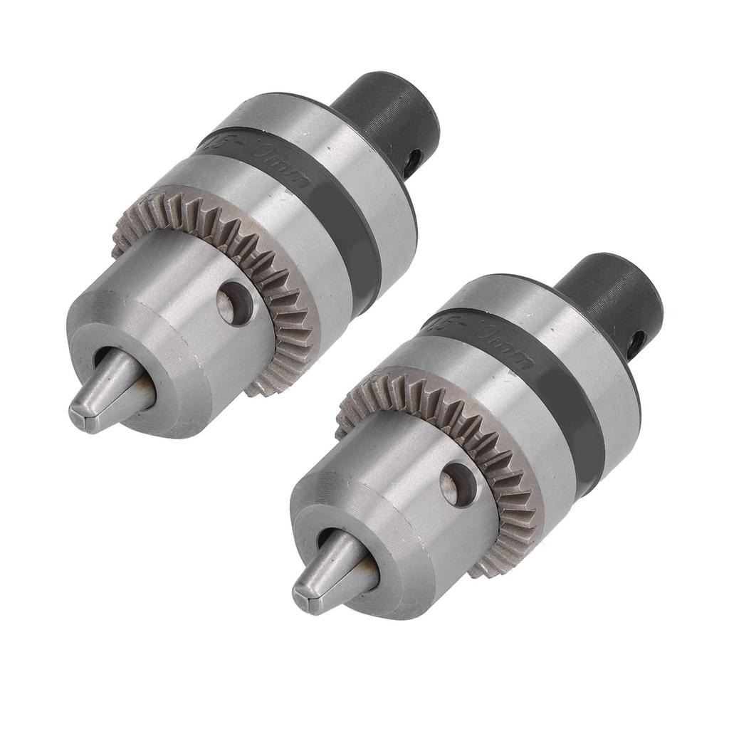 2 Satz Hochleistungs-Bohrfutter 3 Klauen Aluminiumlegierung Schlüssel Konverter Werkzeuge 12in 1.5?10 mm