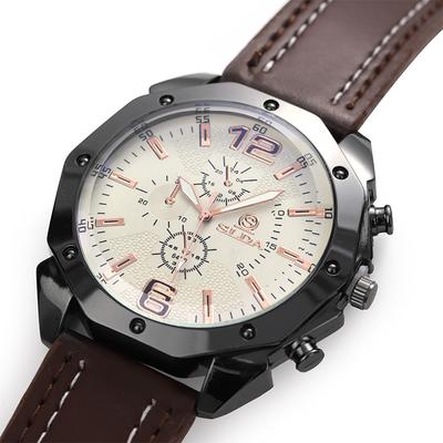 Einfache Lässige Herrenuhr Kreatives Persönlichkeitsarmband Quarz Uhr Herren Mode Großes Zifferblatt Uhr