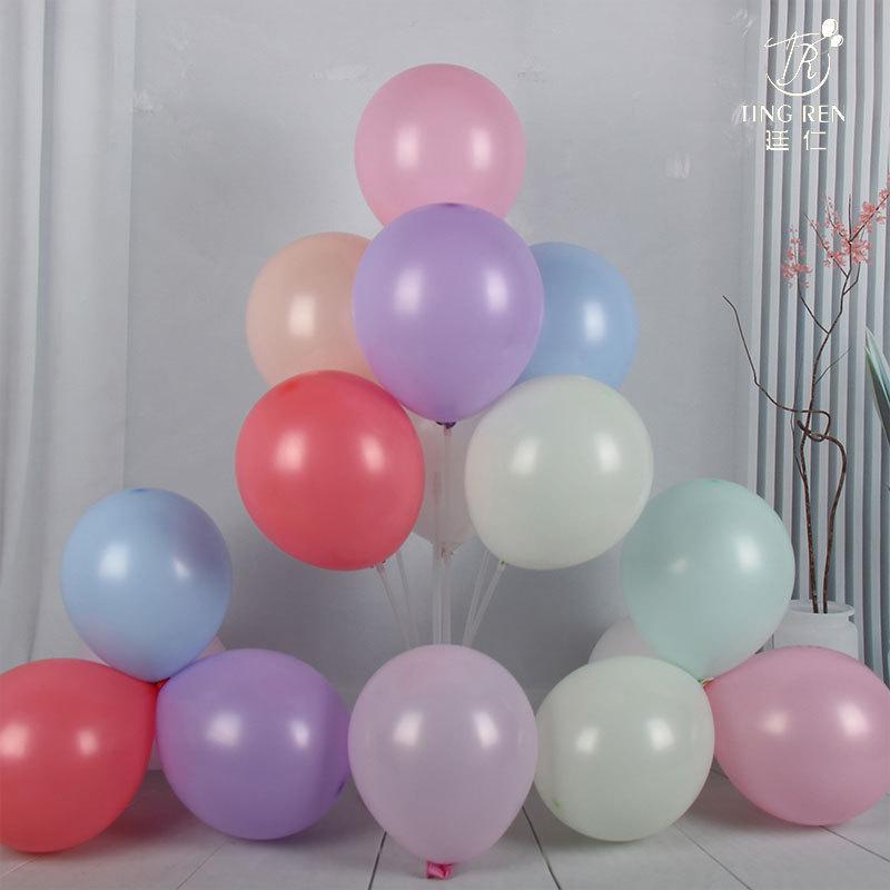 1.5g Thick Non-Toxic Colorful Macaron Balloons Pack for Children's First Birthday Decor