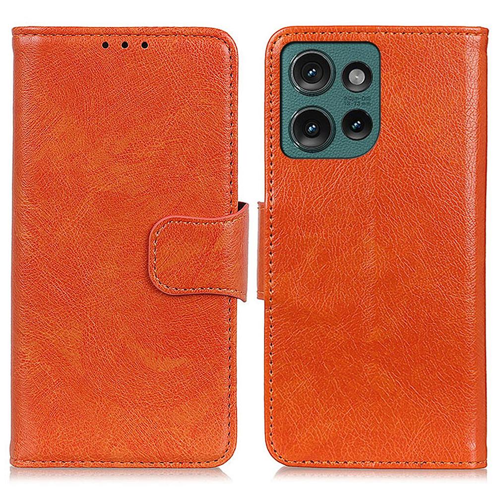 For Motorola Edge 50 5G Case Nappa Texture Split Leather Wallet Phone Cover
