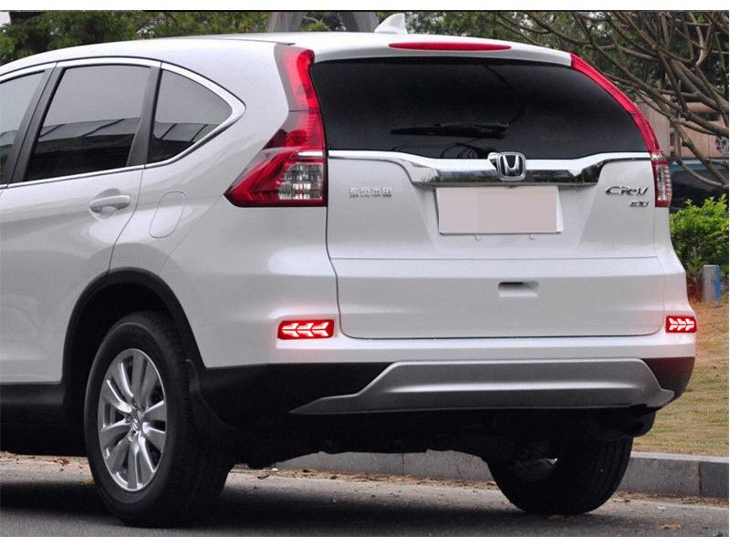 Sequential LED Turn Signal & Brake Light for 15-16 Honda CRV Rear Bumper Reflector Modification
