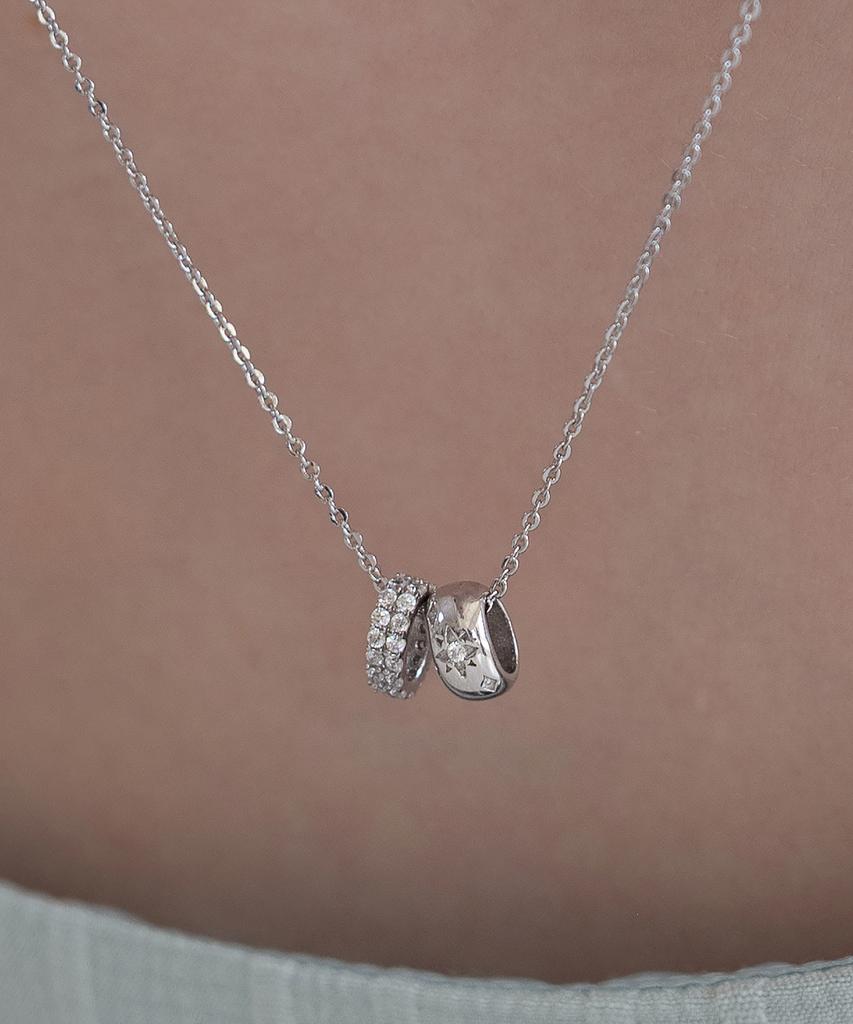 Tatiana (Silver 925) Double Knot Pendant Necklace Nz2476
