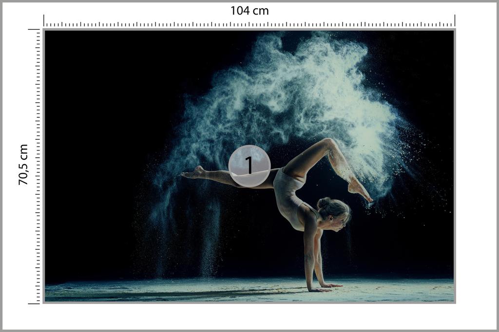 Photomural Gymnast During The Performance Smooth Vinyl 104x70.5