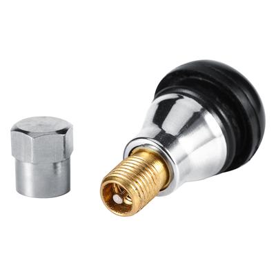 1 unidad TR412 Válvulas de Neumático AC latón Cromado Válvula de Rueda Tubeless para coches motocicletas