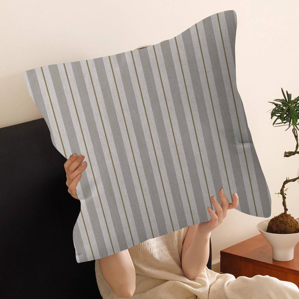 Fashion Stripes Design Art Pink Color Personalized Pillow Dust Cover Bedroom Kids Party Decoration Pillowcase Birthday Gift