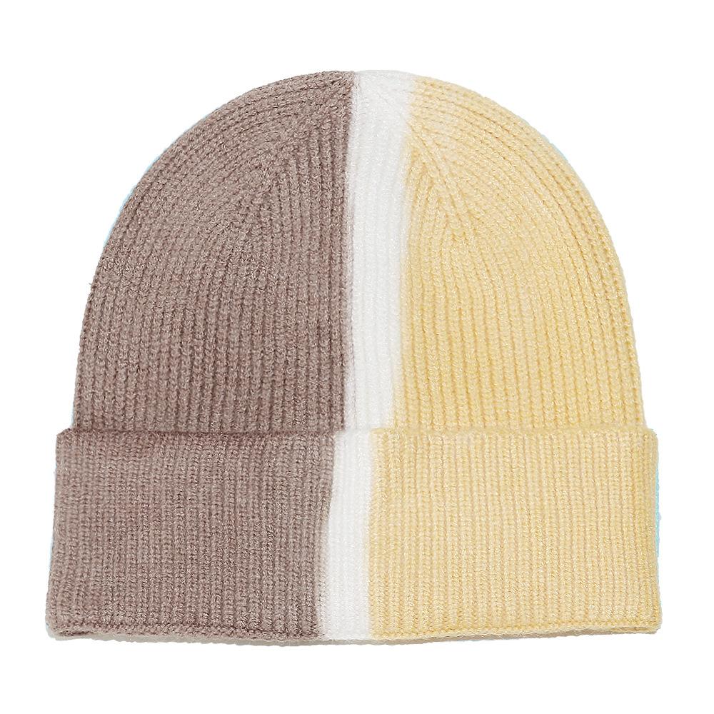 Temu winter hat children's splicing tie-dye wool hat outdoor casual versatile knitted hat 2025