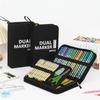 Drawing Pencil Case Large Capacity Pencil Case 60/72/100/120 Slots Coloring Pencil Holder Case Art Marker Carrying Case