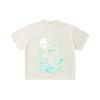 260 GSM Double Yarn 32 Count 100% Cotton Kaiju No 8 V8 Kafka Print Unisex Heavy Cotton T Shirt