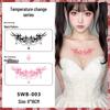 Temperature-Sensitive Succubus Finger Color-Changing Waterproof Tattoo Sticker - Cute Cartoon Design