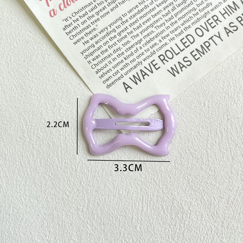 Little Girl Dopamine Bow Hair Clip Children's Cute BB Clip Baby Side Clip Girl Back of Head Broken Hair Hairpin