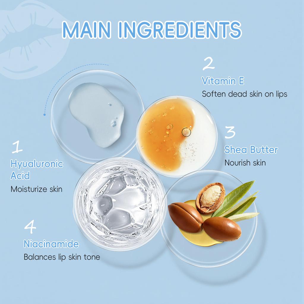 Milk Lip Sleeping Mask 8g – Overnight Nourishing Care with Hyaluronic Acid & Shea Butter, Plump, Hydrate & Smooth Dry Lips