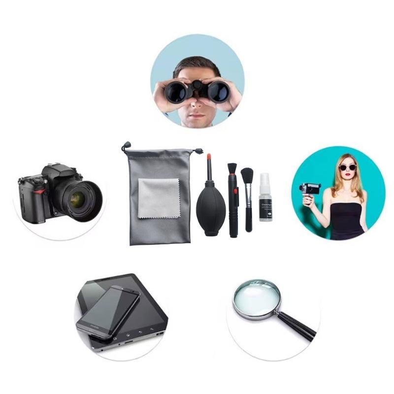 6Pcs Essential Portable Digital Lens Cleaner Set Waterproof Design Precisions Sprays Bottle for Camera Maintenance Enthusiasts