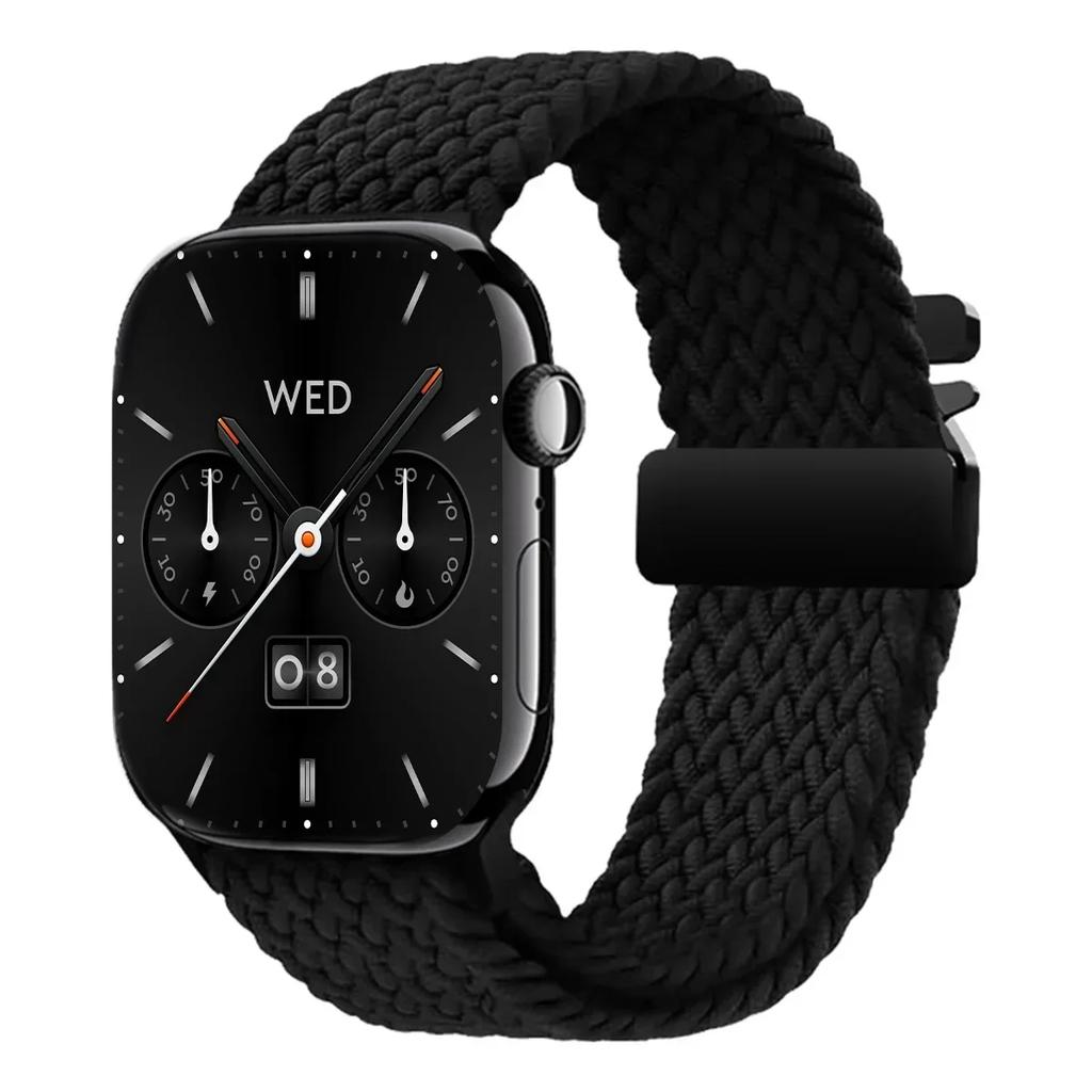 Braided Solo Loop Strap For Apple Watch band 44mm 45mm 46mm 40mm 41mm 42mm 49mm Bracelet iWatch Series Ultra 2 10 9 SE 8 7 6 5 4