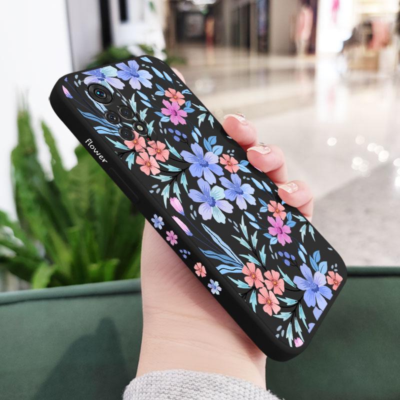 Sweet Flowers Phone Case For Xiaomi Redmi Note 14 13 12 12S 11 11S 11T 10 10A 10T 10S 9T 9 8 7 Pro Plus 10C 9A 9C 9T 4G 5G Cover