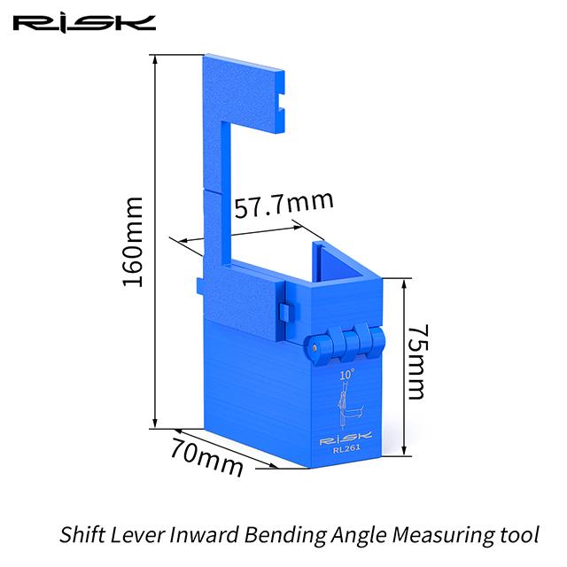 Road Bike Shift Lever Inward Bending Angle Measuring Tool Bicycle Gearshift Lever Angular Measurement Tools Protractor Multitool RL-261