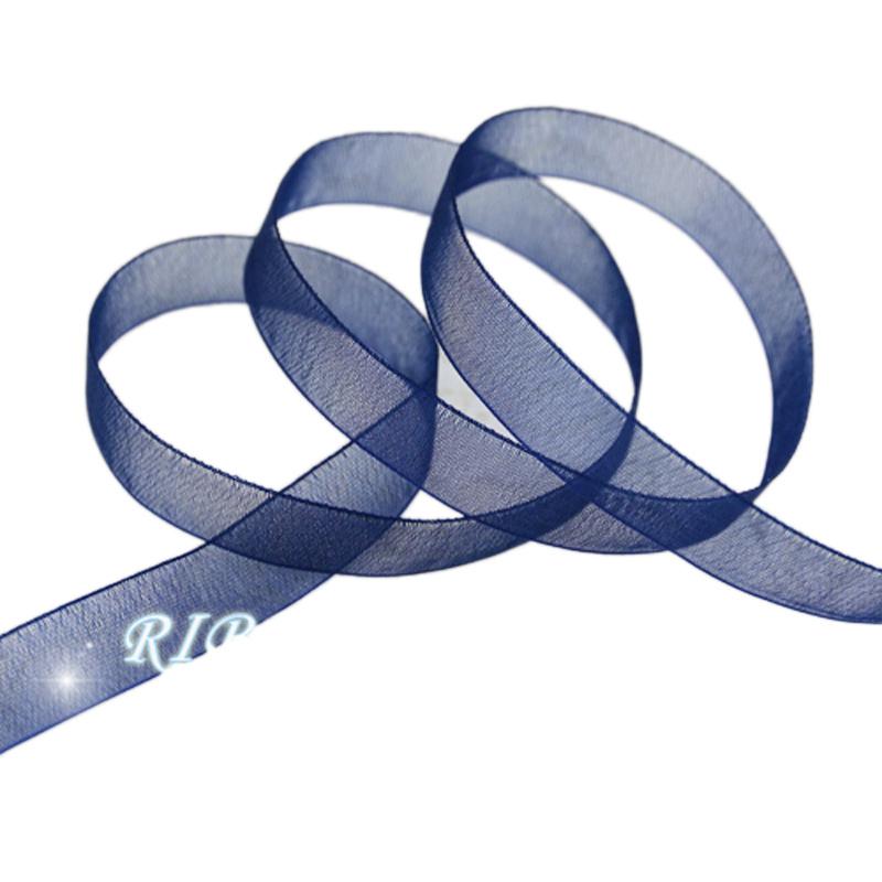 

(50 yards/roll)12mm Navy Blue organza ribbons wholesale gift wrapping decoration Christmas ribbons 12mm темно-синий