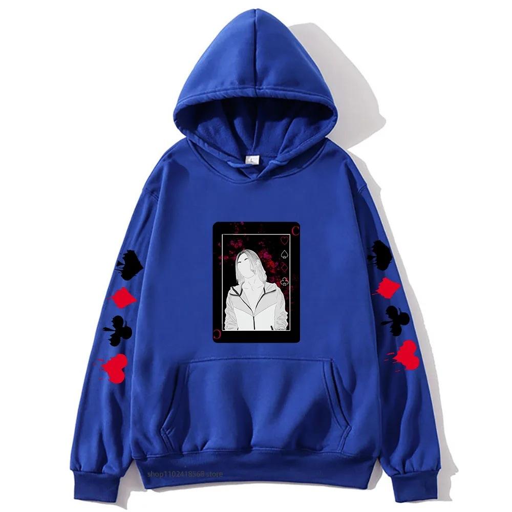 Anime Alice In Borderland Hoodies Kawaii Cartoon Chishiya Unisex Autumn Winter Fleece Sweatshirt