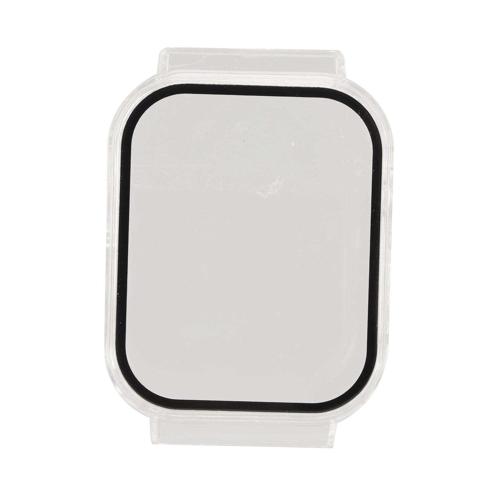 Watch Screen Protector PC Full Coverage Tempered Glass Protective Case Sensitive Touch Watch Screen Cover for T1