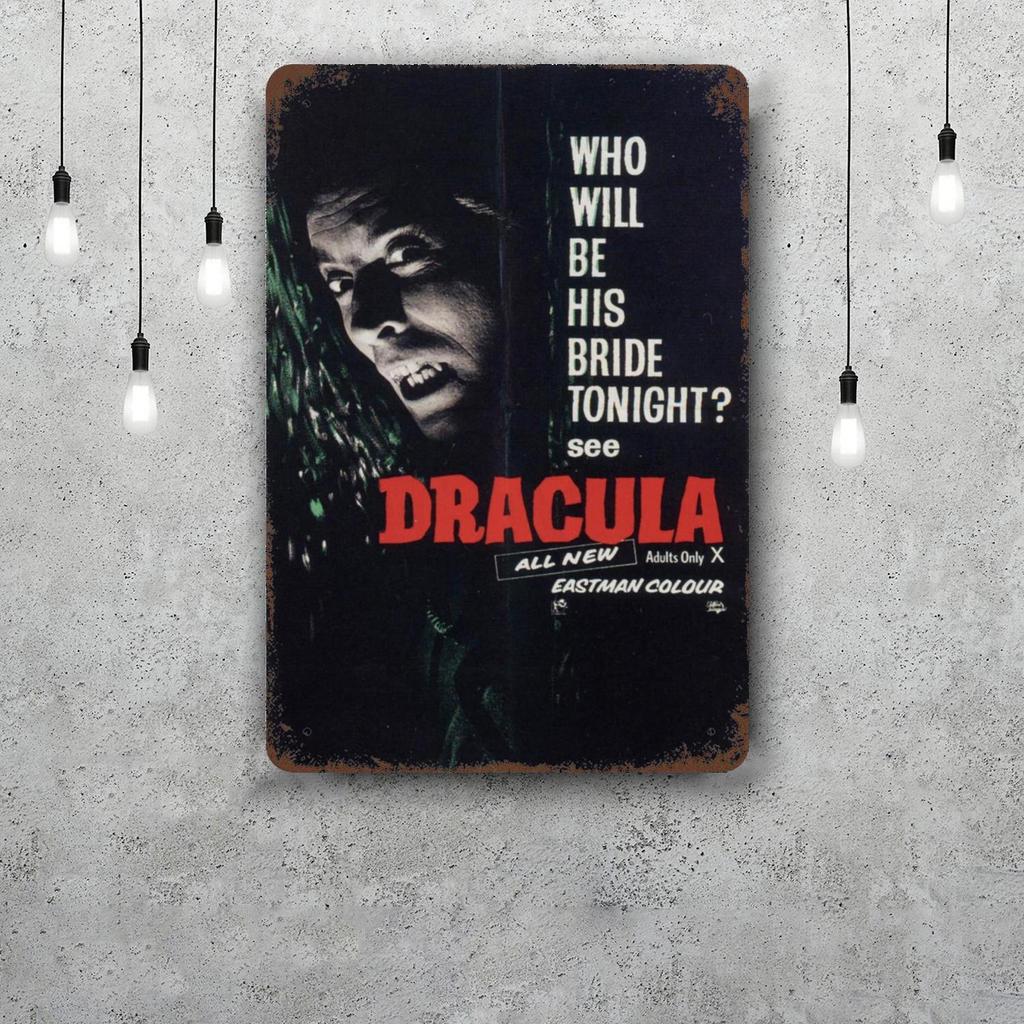 christopher lee Classic Poster Rusty Metal Plaque Retro Decorative Plate Bar Man Cave Garage Club Metal Sign Wall Decoration