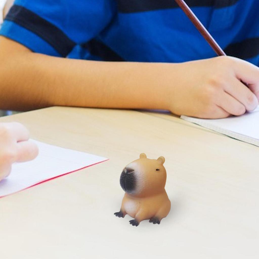 Capybara Quick Rebound Squeeze Toy Kawaii Brown Squeeze Toys Cartoon Capybara Stress Relief Decompressio n Sensory Toys Adults