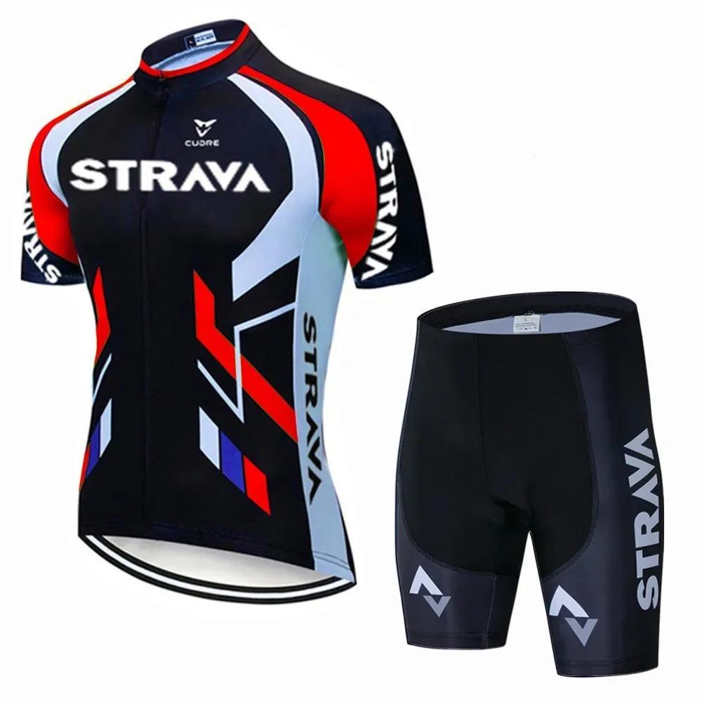 Summer Outdoor Cycling Suit Short Sleeve Set Suction Drain Shuangbike Suit Short Comfortable Cycling Suit Set
