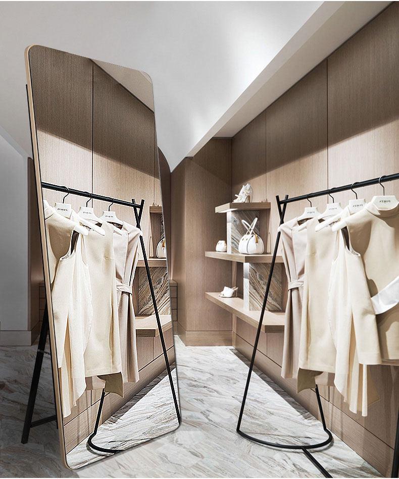 Ultra-Clear, Explosion-Proof Adjustable Full-Length Mirror for Dressing Rooms & Live Broadcasts