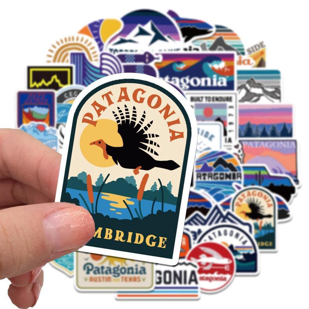 New 55pcs Patagonia Graffiti Waterproof Stickers Decor for Laptop Notebook Bicycle